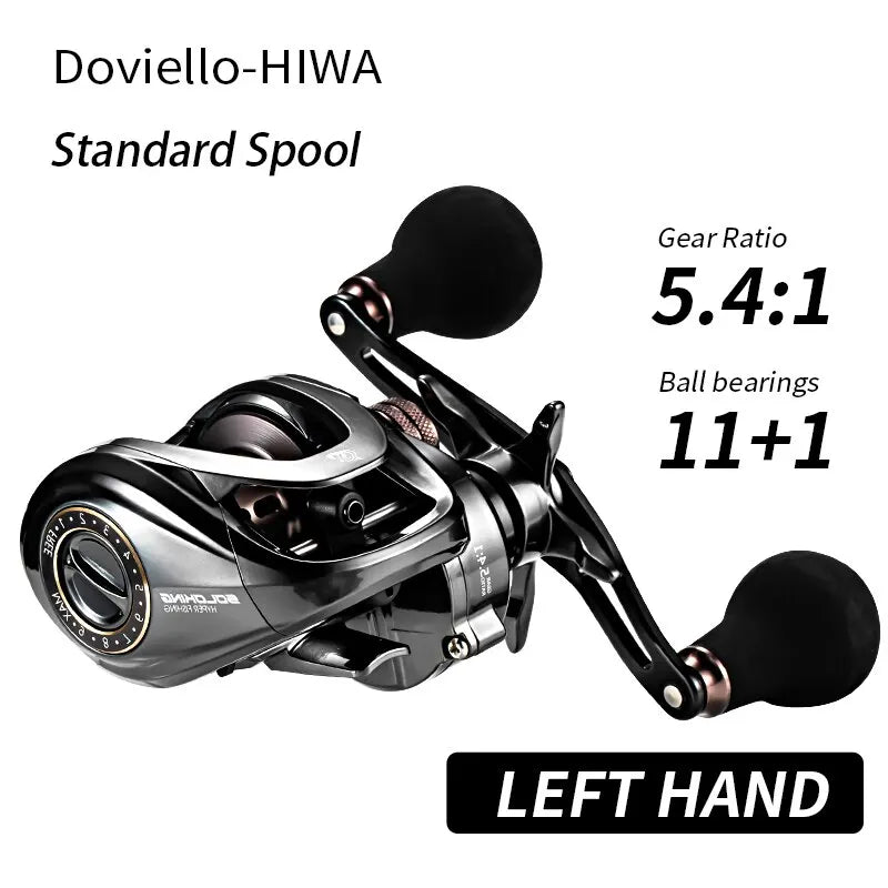 SOLOKING HIAW200 Baitcasting Reel Betriel 9.5KG Max Drag 12 Bearing 5.4/7.2 Gear Ratio Fishing Reel Baitcaster Reels