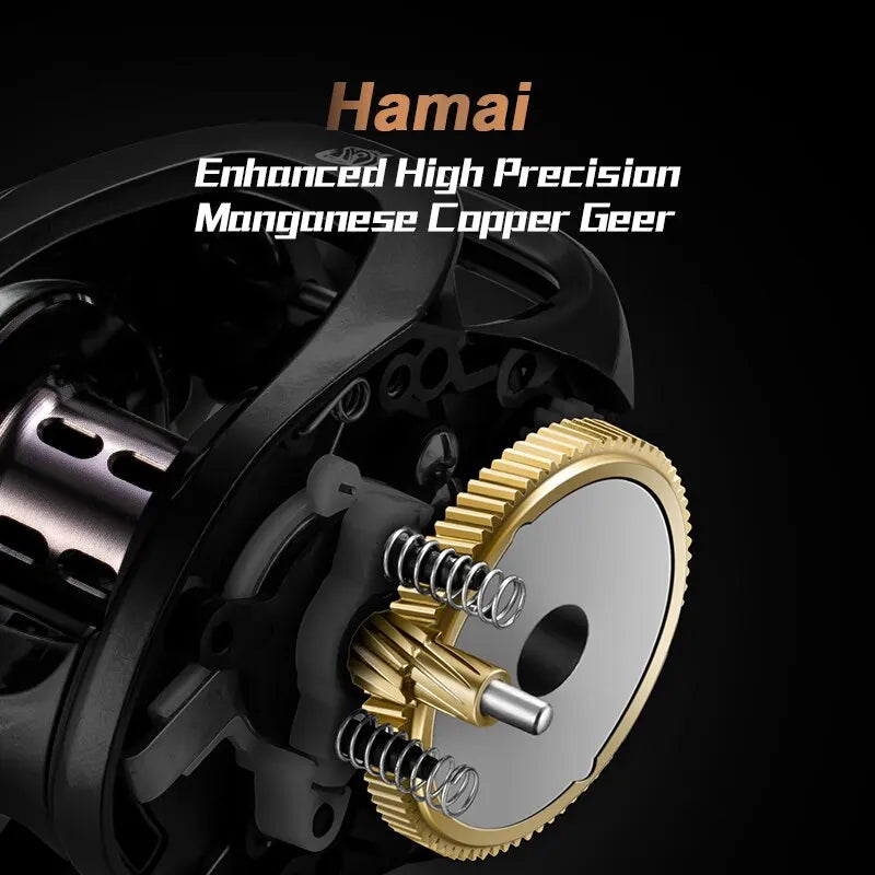 SOLOKING HIAW200 Baitcasting Reel Betriel 9.5KG Max Drag 12 Bearing 5.4/7.2 Gear Ratio Fishing Reel Baitcaster Reels