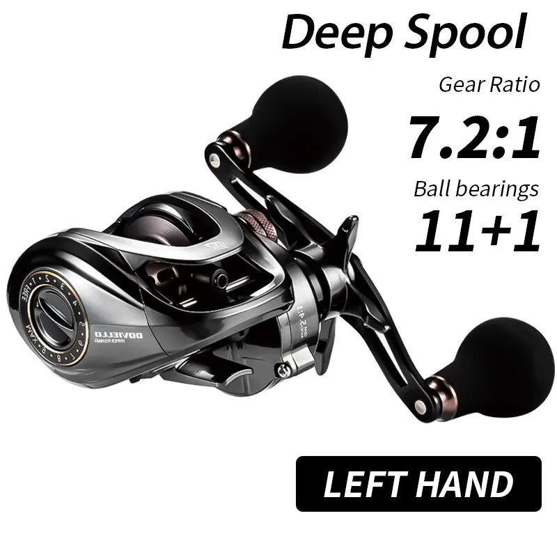 SOLOKING HIAW200 Baitcasting Reel Betriel 9.5KG Max Drag 12 Bearing 5.4/7.2 Gear Ratio Fishing Reel Baitcaster Reels